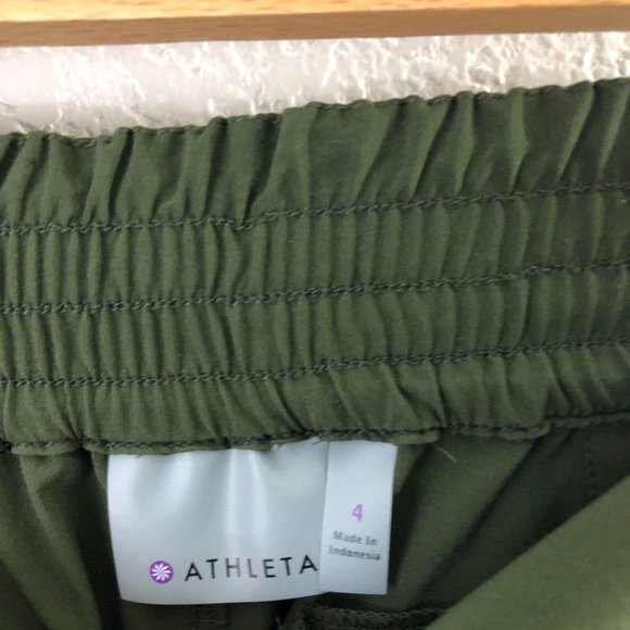 Athleta Olive Green Track Pants - Picture 3 of 5